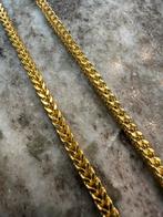 21k Gouden Vossenstaart Ketting - Dubai Collectie, Ophalen of Verzenden, Nieuw, Goud