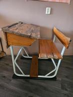 Oude schoolbank, Huis en Inrichting, Bureaus, Ophalen, Gebruikt, Bureau