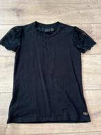ZGAN Nik&Nik shirt zwart met kanten mouwtjes 152, Ophalen of Verzenden, Zo goed als nieuw, Meisje, Shirt of Longsleeve