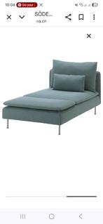 IKEA SÖDERHAMN CHAISE LONGUE, Huis en Inrichting, Banken | Sofa's en Chaises Longues, Ophalen, Zo goed als nieuw, Eenpersoons