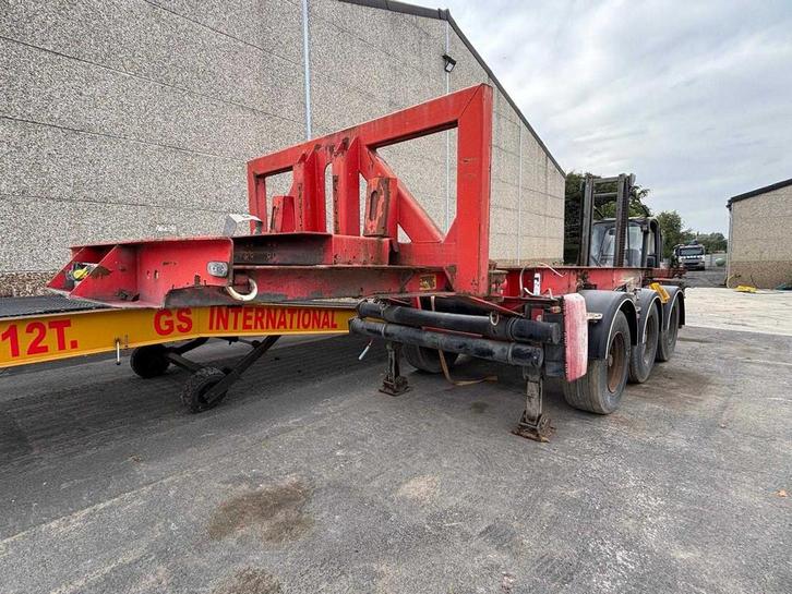 2008 Van Hool Containerchassis Oplegger, Auto's, Vrachtwagens, Bedrijf, Aanhangers en Opleggers, Overige brandstoffen