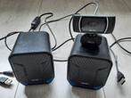 PC Speakers (audiocore) en webcam (Trust) 5 euro, Computers en Software, Pc speakers, Gebruikt, Ophalen of Verzenden