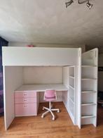 Hoogslaper Småstad met bureau en boekenkast, Ophalen, Eenpersoons, Zo goed als nieuw, 200 cm