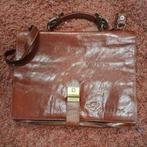 Leren akten tas, Overige merken, Gebruikt, Bruin, Ophalen of Verzenden