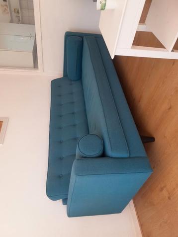 Bank Trendhopper 2,5 zits velvet blauw/petrol