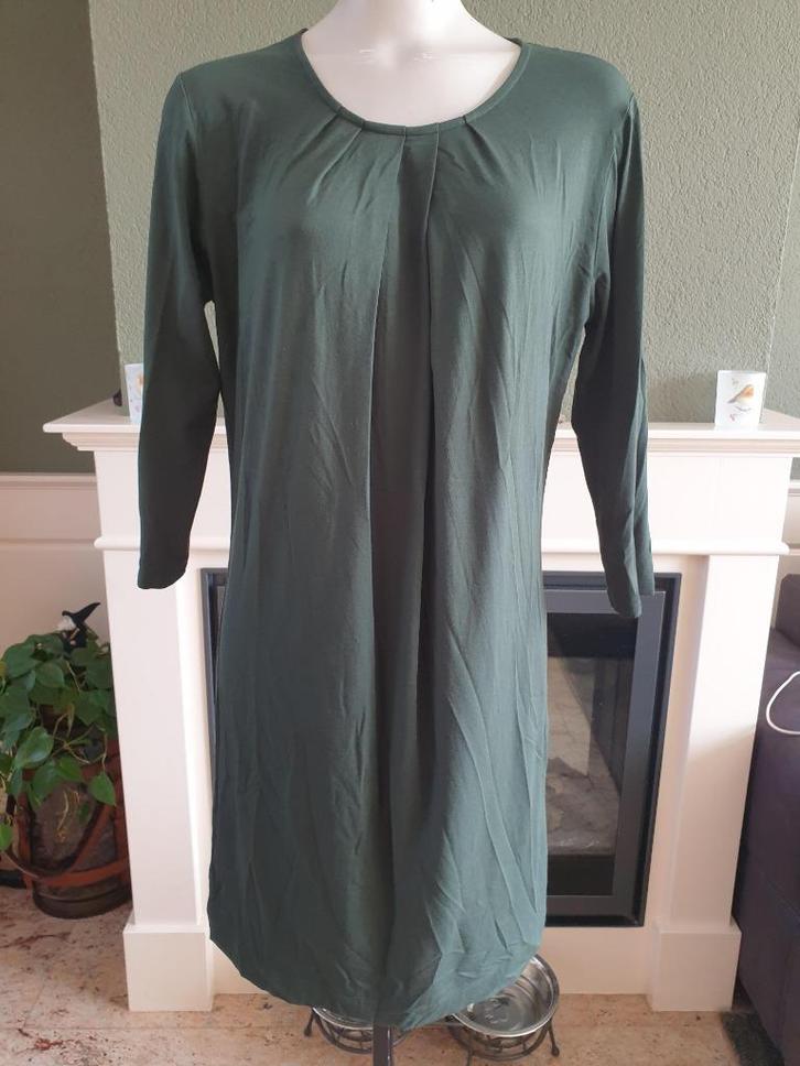 Summum Woman mooie groene jurk L 42 44 gratis verzenden, Kleding | Dames, Jurken, Zo goed als nieuw, Maat 42/44 (L), Groen, Knielengte
