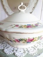 Oude brocante terrine dekschaal Rosenthal bloemetjes, Ophalen of Verzenden