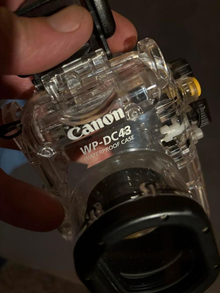 Waterdichte behuizing Canon Powershot S100 (WP-DC43), Audio, Tv en Foto, Fotografie | Onderwatercamera's, Gebruikt, Onderwaterhuis