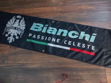BIANCHI BANNER BIG ONE 45X180 MET BEVESTIGGINGS OGEN  beschikbaar voor biedingen