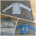 Grijze trui one size en spijker jasje Looks maat 164, Meisje, Trui of Vest, Ophalen of Verzenden, Zo goed als nieuw
