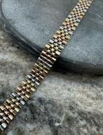 14k Gouden Tricolor Rolex Armband, Sieraden, Tassen en Uiterlijk, Armbanden, Ophalen of Verzenden, Zo goed als nieuw, Goud