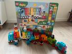 Duplo getallentrein en alfabet vrachtwagen, Ophalen, Gebruikt