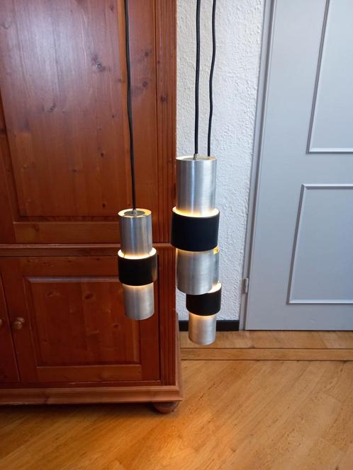 RAAK Amsterdam, set van 3 aluminium hanglampen B1198/3., Huis en Inrichting, Lampen | Hanglampen, Gebruikt, Minder dan 50 cm, Metaal