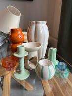 Woonaccessoires: Kaarsenhouders & Vaasjes - Partij/ Bulk, Ophalen, Overige kleuren, Aardewerk of Porselein, Zo goed als nieuw