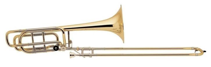 VERWACHT Bastrombone Bach LT50B30G met 1000Euro Korting, Muziek en Instrumenten, Blaasinstrumenten | Trombones, Nieuw, Bas, Met koffer