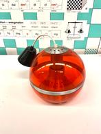 Oranje sixties hanglamp kunstof space-age vintage, Ophalen of Verzenden, Zo goed als nieuw, Minder dan 50 cm