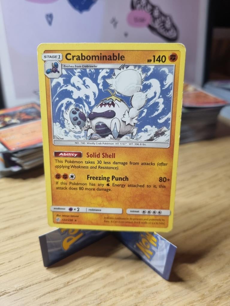Crabominable 122/236 - Nere Mint Pokémonkaart, Ophalen of Verzenden