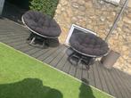 2 pappasan rotan loungestoelen, Ophalen, Gebruikt, Rotan