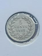5 cent 1863, Postzegels en Munten, Munten | Nederland, Zilver, Ophalen of Verzenden, Koning Willem III, Losse munt