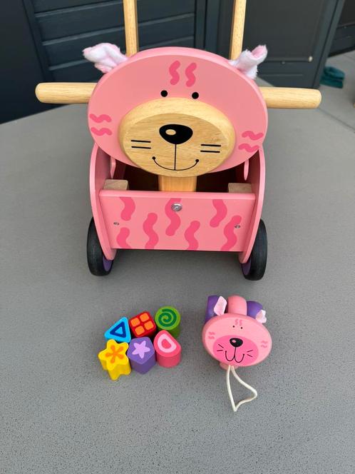 Loop/duwwagen poes roze van I'm Toy, Kinderen en Baby's, Speelgoed | Speelgoedvoertuigen, Zo goed als nieuw, Ophalen