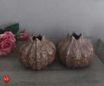 2 Riverdale vaasjes Lynton bruin 11cm, Huis en Inrichting, Woonaccessoires | Vazen, Overige kleuren, Aardewerk of Porselein, Ophalen of Verzenden