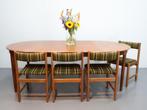Deense eettafel | Rond | Ovaal  | Teak, Huis en Inrichting, Tafels | Eettafels, Ophalen, Gebruikt, 100 tot 150 cm, .