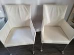 2 mooie licht creme kleurige merk stoelen, Huis en Inrichting, Stoelen, Ophalen, Zo goed als nieuw, Overige kleuren, Twee