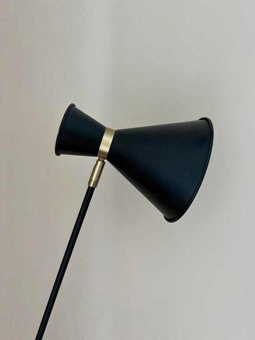 Zwarte gouden sta lamp / bureau lamp, Huis en Inrichting, Lampen | Vloerlampen, Zo goed als nieuw, 150 tot 200 cm, Ophalen