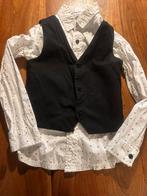 Kinderkleding 122/128 feest kleding blouse met gillet, Kinderen en Baby's, Kinderkleding | Maat 122, Ophalen of Verzenden, Zo goed als nieuw