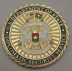 Coin US Diplomatic Security Service, Verzamelen, Ophalen of Verzenden, Landmacht, Amerika, Embleem of Badge