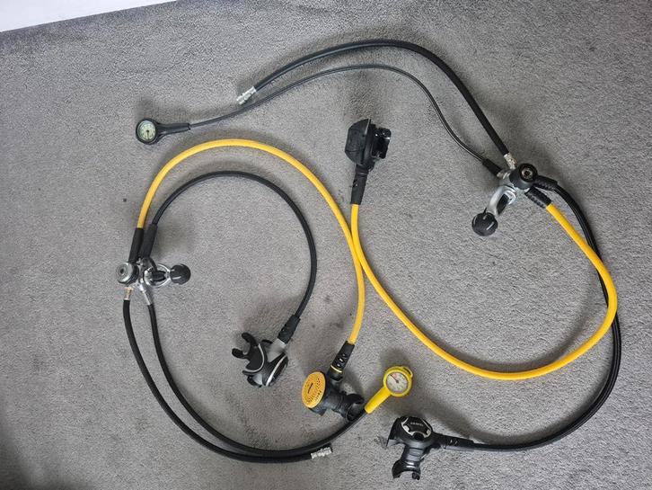 2x Mares Duikset Octopus - Ademautomaat & manometer, Watersport en Boten, Duiken, Gebruikt, Overige typen, Ophalen of Verzenden