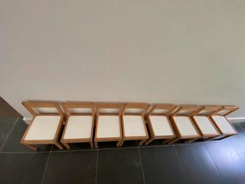 Kindersetje: IKEA Lätt, 2 houten tafeltjes en 8 stoeltjes beschikbaar voor biedingen