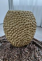 Grote Metallic gouden vaas Hotelchique Colmore 50 cm hoog, Ophalen, Overige materialen, Overige kleuren, 50 tot 75 cm