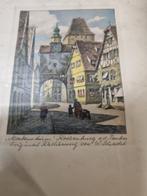 gravure van stadsbeeld rothenburg W.Schacht, Ophalen of Verzenden, 'T Olde Gre-j, Info@toldegrej.nl, Endepoelstraat 20f Didam