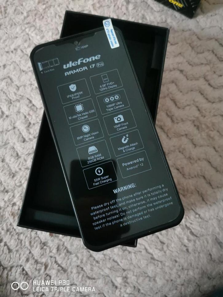 Ulefone Armor 17 Pro - Robuuste Smartphone, Telecommunicatie, Mobiele telefoons | Overige merken, Zo goed als nieuw, Zonder abonnement