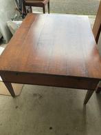 Karaktervolle salontafel met lade en uitschuifbare plank, Ophalen, Gebruikt, 100 tot 150 cm, 50 tot 100 cm