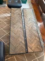 Richmond herringbone eiken visgraat salontafel 2 stuks, Ophalen, Rechthoekig, 50 tot 100 cm, Minder dan 50 cm
