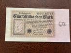 Hele mooie vijf miljard mark 1923, Postzegels en Munten, Bankbiljetten | Europa | Niet-Eurobiljetten, Ophalen of Verzenden, Duitsland