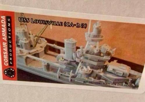 1:700 Corsair Armada USS Louisville CA-28 1944 modelbouw set, Hobby en Vrije tijd, Modelbouw | Boten en Schepen, Nieuw, 1:200 of kleiner