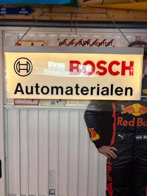 Bosch automatrialen lichtbak / lichtreclame dubbelzijdig, Verzamelen, Merken en Reclamevoorwerpen, Zo goed als nieuw, Lichtbak of (neon) lamp