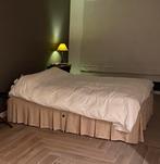 bed rok voor verhoogde Auping, Ophalen, Gebruikt, Tweepersoons, Crème