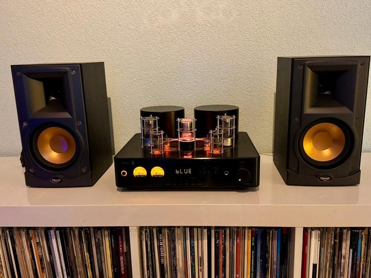 Dayton Audio HTA200 buizenversterker & Klipsch RB15 speakers, Audio, Tv en Foto, Stereo-sets, Zo goed als nieuw, Speakers, Overige merken