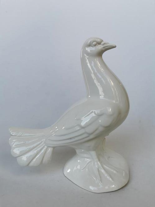 Art deco sculptuur porselein duif, Antiek en Kunst, Kunst | Beelden en Houtsnijwerken, Verzenden