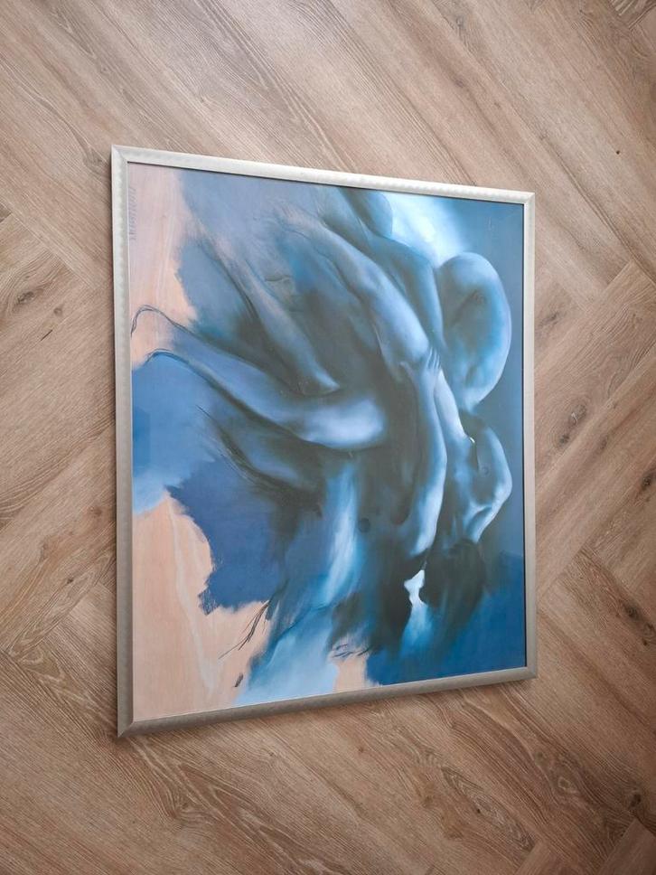 Abstract Schilderij met Figuren, Antiek en Kunst, Kunst | Schilderijen | Klassiek, Ophalen