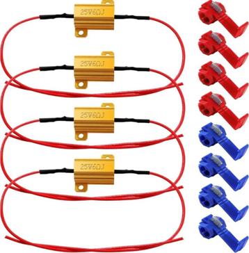YIXISI 4 stuks 25W 6Ohm LED-belastingsweerstand beschikbaar voor biedingen
