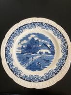 Antiek bord Boerenhoeve Maestricht. Societé Ceramique Blauw, Antiek en Kunst, Antiek | Servies los, Ophalen