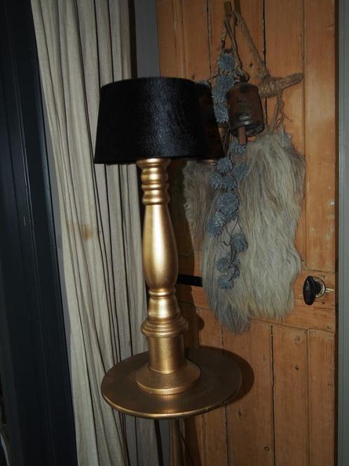 Gouden lamp met Zwarte Luipaard lamp, Huis en Inrichting, Lampen | Overige, Gebruikt, Ophalen of Verzenden