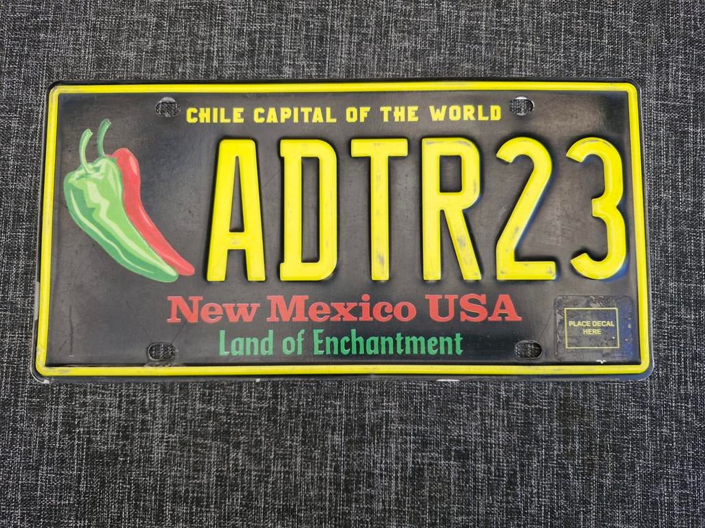 Kentekenplaat New Mexico USA Nummerplaat nummerbord License, Verzamelen, Automerken, Motoren en Formule 1, Gebruikt, Auto's, Verzenden