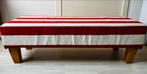 Leuk Bankje met Rode Strepen, Huis en Inrichting, Ophalen, Minder dan 50 cm, Gebruikt, 125 cm of meer