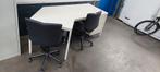 Bureau met ladeblok en bureaustoelen, Huis en Inrichting, Bureaus, Ophalen of Verzenden, Gebruikt, Bureau